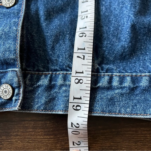 Vintage Lev’s Women’s Custom Jewelled Jean Jacket Vest Y2K 90’s Cotton Retro - Picture 8 of 9